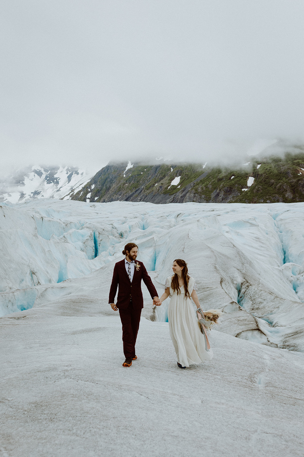 alaska elopement at spencer glacier