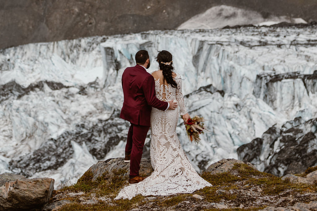 knik glacier elopement in alaska