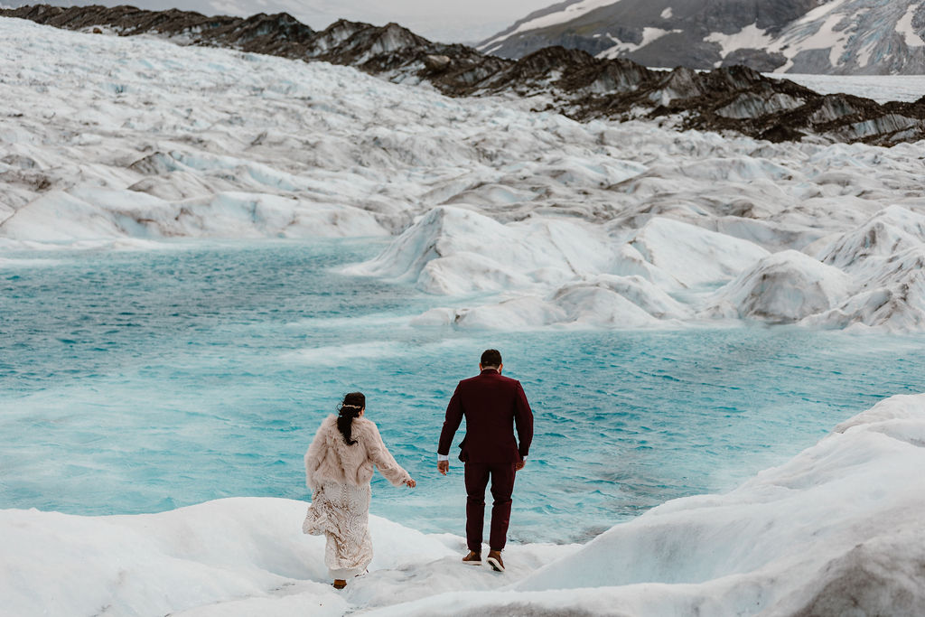 knik glacier elopement in alaska